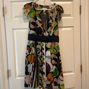 Anthropologie Moulinette Soeurs dress. Faux wrap style. Pockets.